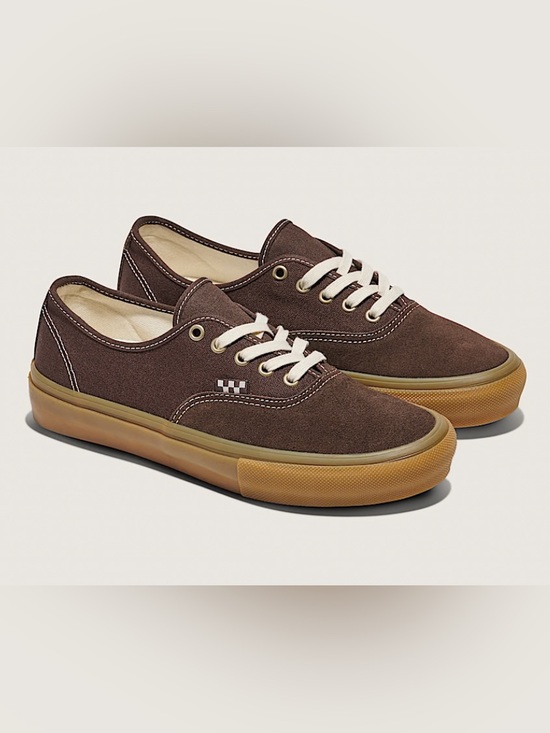 Vans Other - Vans Skate Authentic Brown Canvas/Gum Skater Sneakers Men’s Size 10.5 (NWOT)